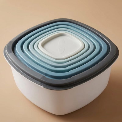 طقم علب تخزين طعام بلاستيك بغطاء السيف غاليري، 6 قطع - متعدد الألوان product image 1