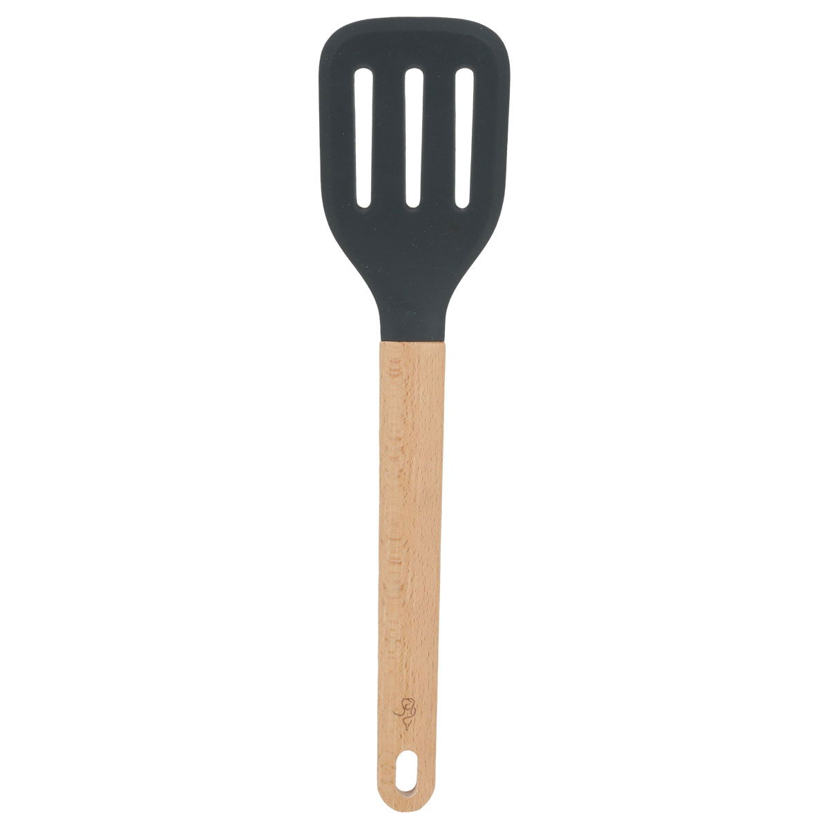 Al Saif Gallery silicone cooking pan, with wooden handle - brown product image 2