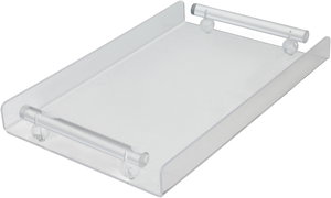 طوفرية تقديم اكريلك السيف غاليري، 34x22x5 سم - شفاف ابيض product image 2