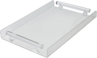 طوفرية تقديم اكريلك السيف غاليري، 34x22x5 سم - شفاف ابيض product image 2