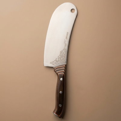 ساطور استيل السيف غاليري، 19 سم، بيد خشبي - بني product image 1