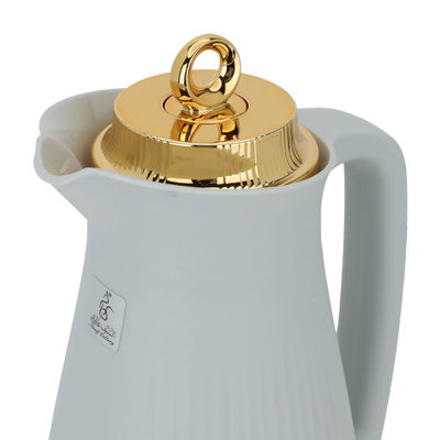 ترمس منال تايملس، 1 لتر، حافظة داخلية زجاج - رمادي فاتح product image 6