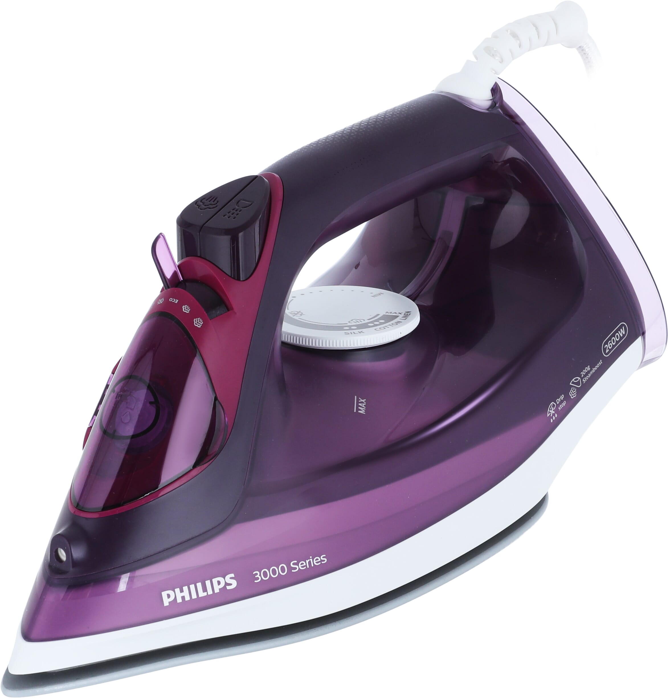 Philips Dst3041/36 Ceramic Steam Iron, 2600 Watt, 300 Ml - Purple product image