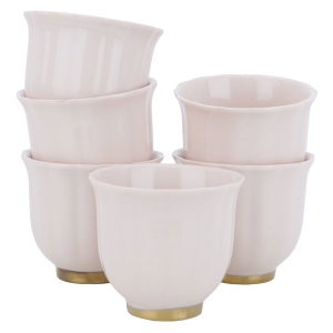 طقم فناجين قهوة بورسلان السيف غاليري، 12 قطعة - ابيض product image