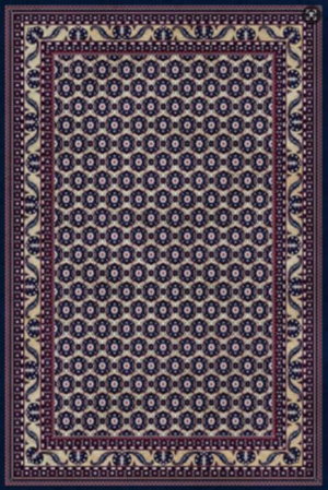 سجاده كورتينا شكل مستطيل، 1.60×2.30 سم، صنع آلياً - ازرق غامق product image