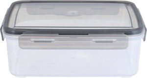 حافظة طعام بلاستيك بغطاء السيف غاليري، 2.5 لتر، 24×17×8 سم، مستطيل - رمادي product image 2