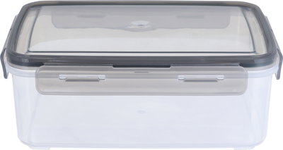 حافظة طعام بلاستيك بغطاء السيف غاليري، 2.5 لتر، 24×17×8 سم، مستطيل - رمادي product image 2