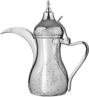 طقم دلة قهوة وإبريق استيل السيف غاليري، 1.2 / 1.41  لتر - فضي product image 2