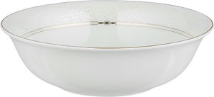 طقم تقديم سفرة بورسلان السيف غاليري، 86 قطعة - أبيض فضي product image 2