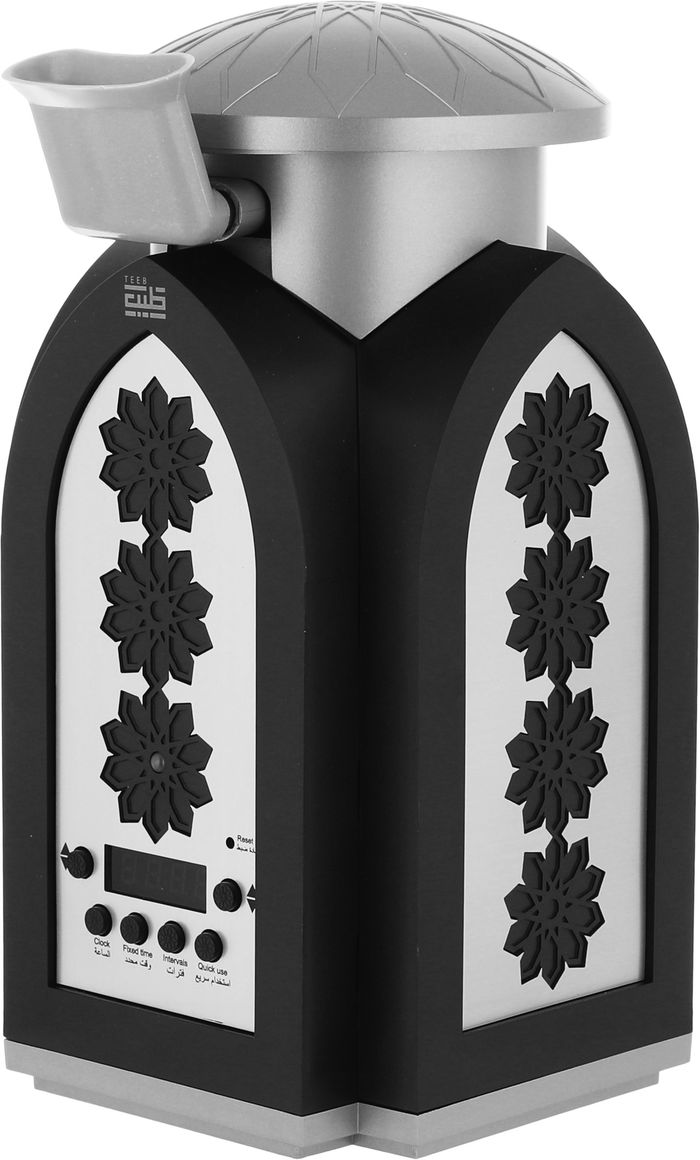 مبخرة ذكية كهربائية طيب، 36 واط، مزودة بفلاتر - فضي اسود product image 4