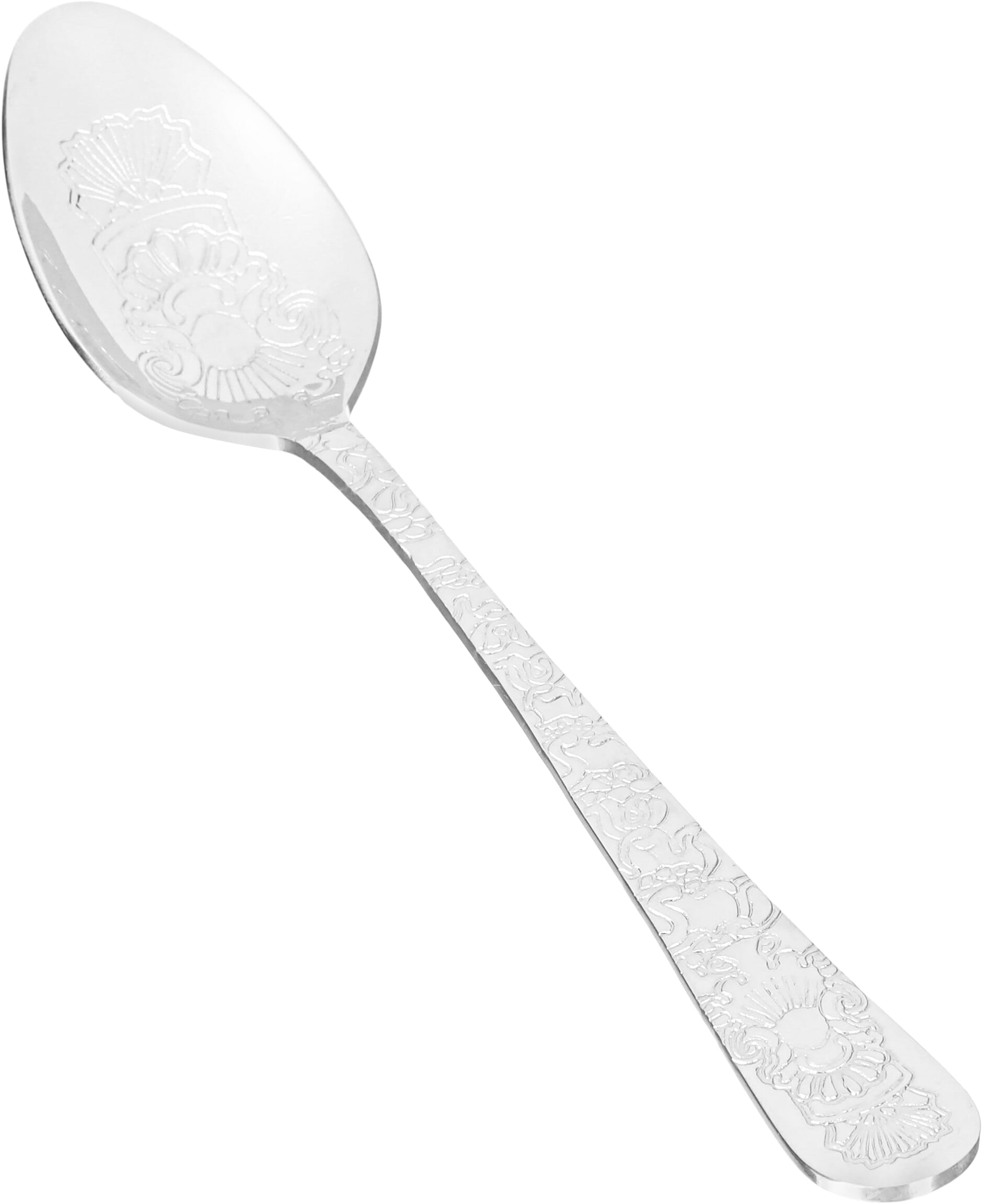 طقم ملاعق اكل استيل السيف غاليري، 6 قطع، منقوش - فضي product image 2
