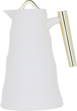 Bamboo Glory thermos, 1 liter, glass inner container, plastic outer shell - white product image 2