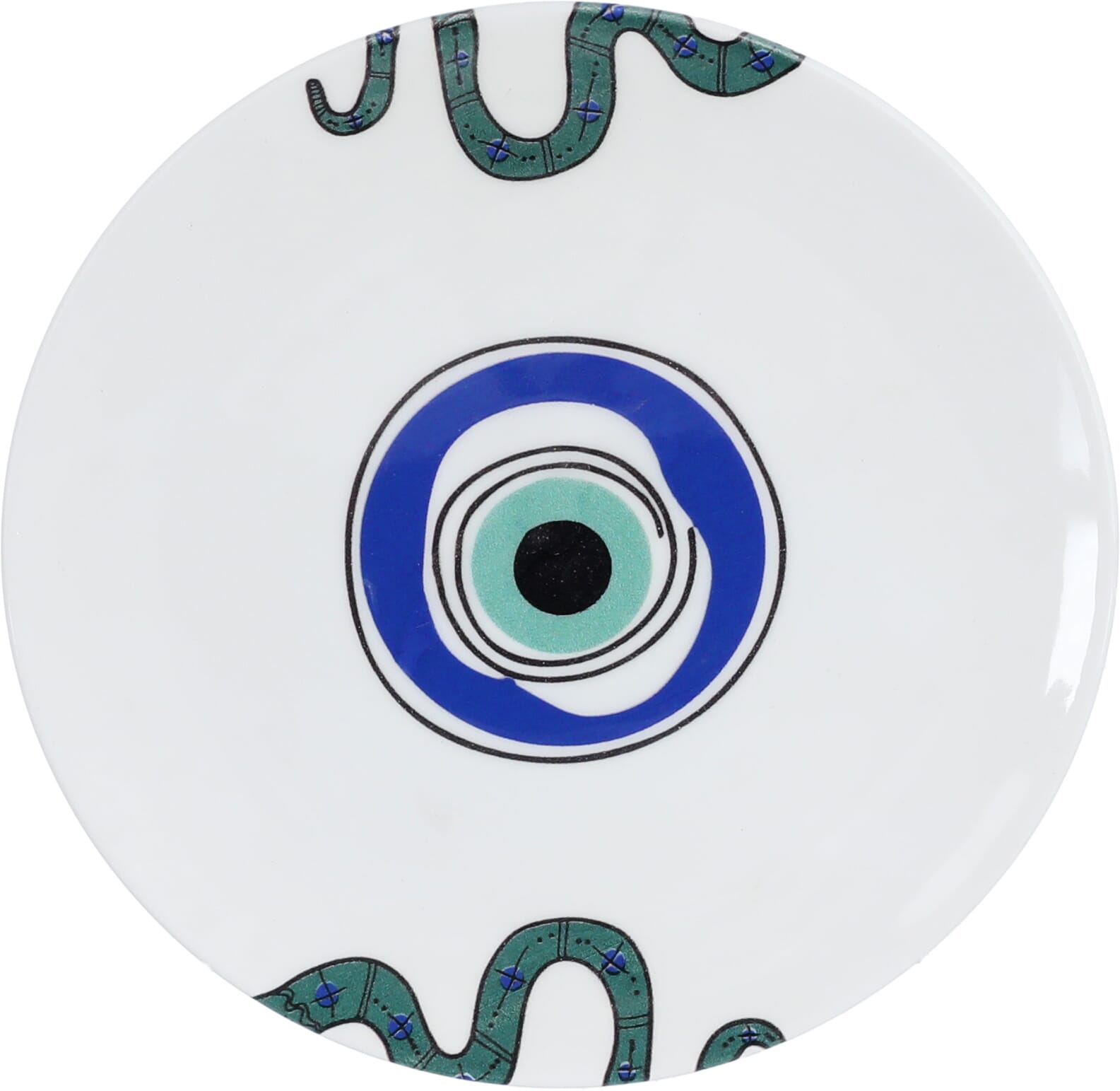 Al Saif Gallery Porcelain Serving Plate, 20X20X2 Cm, Round - White And Blue product image 2