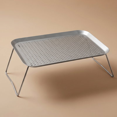 كرسي تنشيف بيالات حديد برق الحيا السيف غاليري، 25.5×36.7 سم، مستطيل - رمادي product image 1