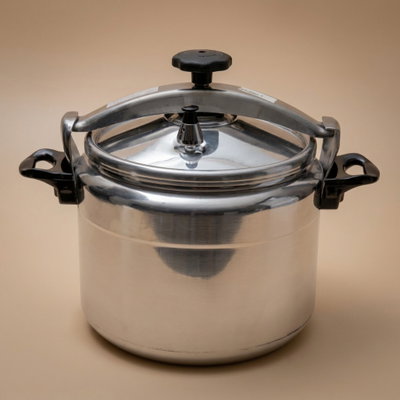 قدر ضغط المونيوم فولكانو، 25 لتر، صمام امان - فضي product image 1