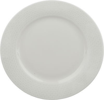 Trust Porcelain Dinnerware Set, 24 Pieces, Embossed - White product image 4