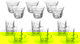 Alsaif Gallery Crystal Serving Set (Bialat + Cups), with Saucer, 18 Pieces - Transparent product image 1