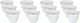 Al Saif Gallery porcelain Arabic coffee cups set, leaf pattern, 12 pieces - white product image 1