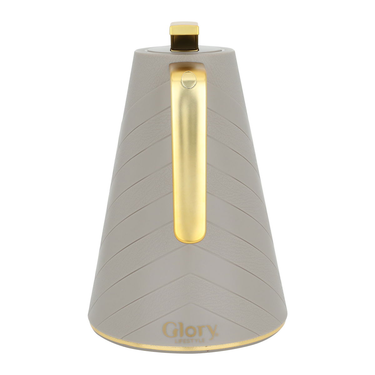 Glory glass thermos, 500 ml, plastic outer shell - gray product image 2