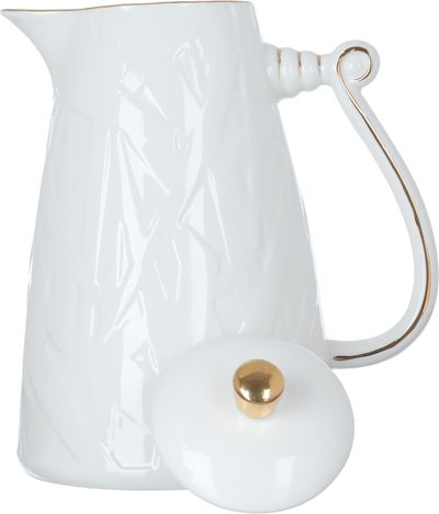 Al Saif Gallery porcelain thermos, 1.5 liters, engraved with gold-white script product image 4
