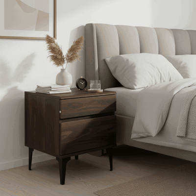 كومدينه خشب ام دي اف، 48×40×40 سم، 2 درج - بني product image 2