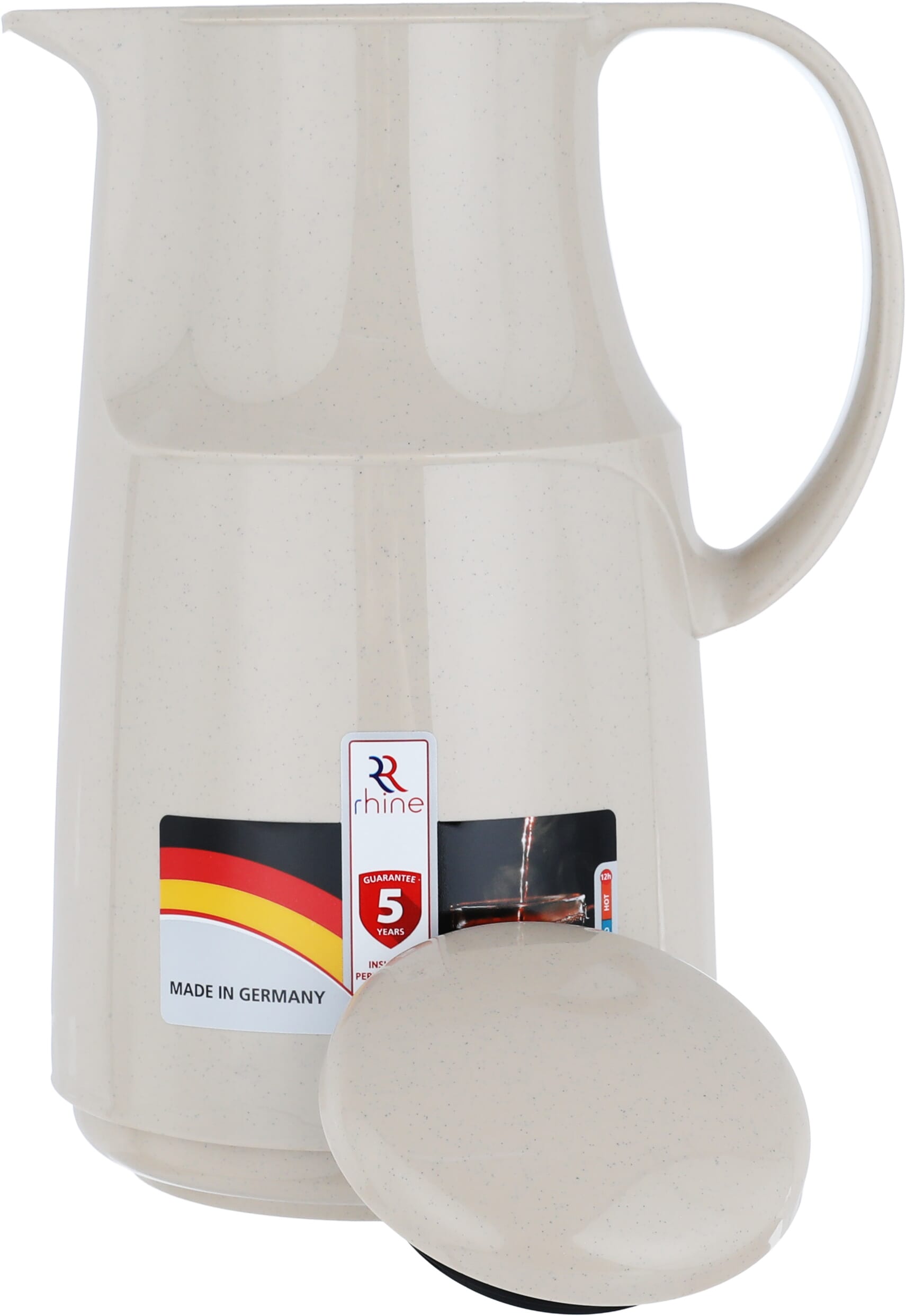 Al Rhine Marcotec ClassicThermos, 1 liter, glass inner container, plastic outer shell - brown product image 4