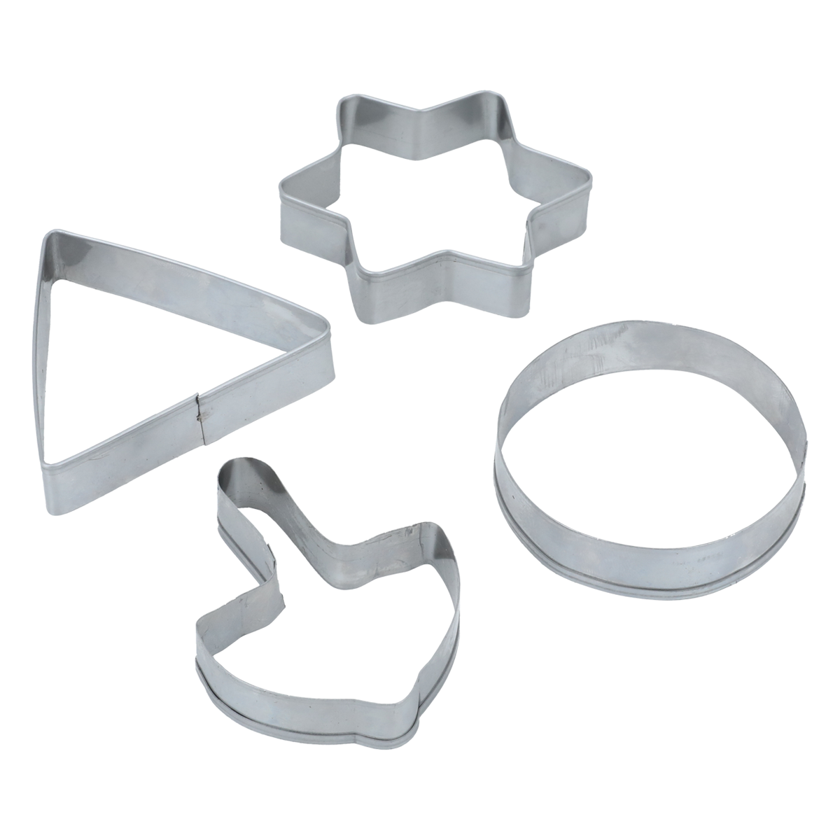 Alsaif Gallery Steel Cookie Cutter Set, 4 Pieces - Silver product image