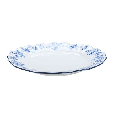 طقم عشاء بورسلان مشجر أزرق السيف غاليري، 24 قطعة - أبيض product image 5