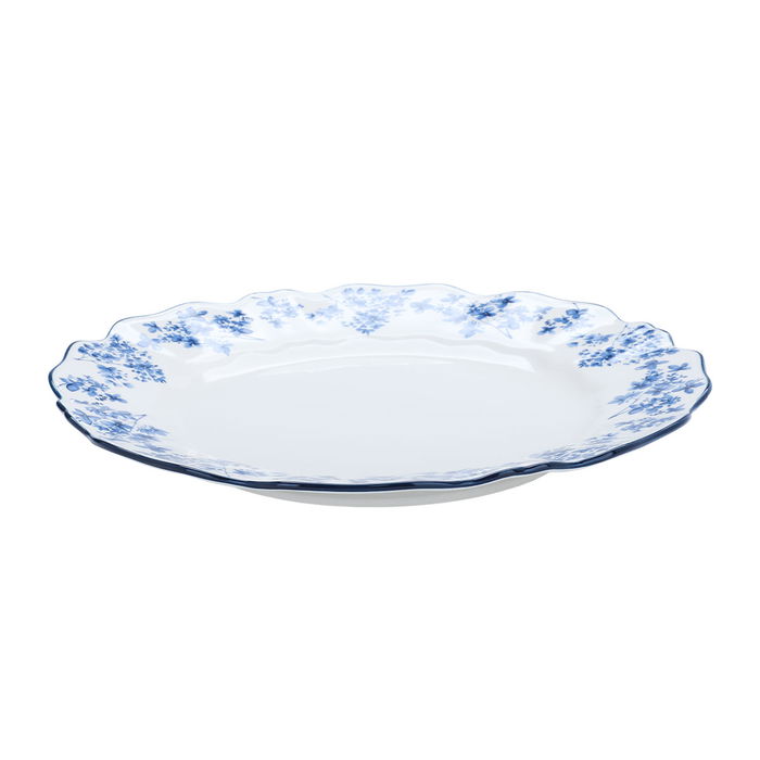 طقم عشاء بورسلان مشجر أزرق السيف غاليري، 24 قطعة - أبيض product image 5