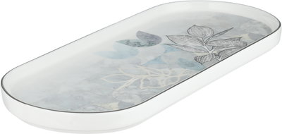 صحن تقديم حلا بورسلان السيف غاليري، نقش مشجر، 31x14x2 سم - متعدد الالوان product image 2