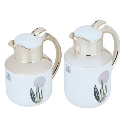 Florya Pro Al Saif Gallery Thermos Set, 1/0.5 Liter - Golden White product image 3