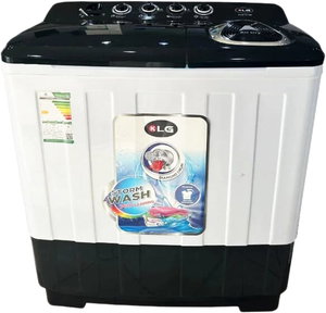 غسالة ملابس بمجفف كي ال جي، تحميل علوي، 18 كجم، حوضين، KLG-TT18B - ابيض product image