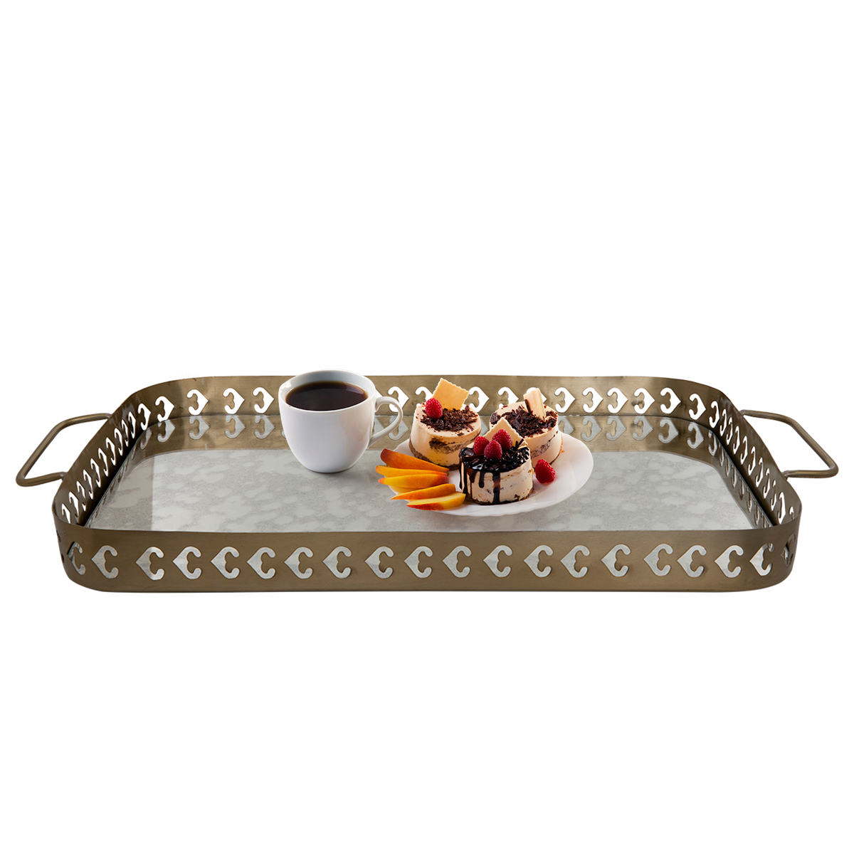 طوفرية تقديم استيل السيف غاليري، 26×21×4 سم - ذهبي product image