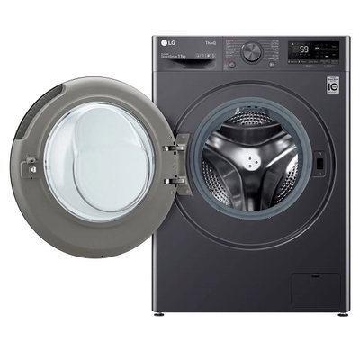LG WFR1114MB Front Load Washer, 11 kg, 75% drying, Direct Drive, Steam, Wi-Fi - Platinum Silver product image 2