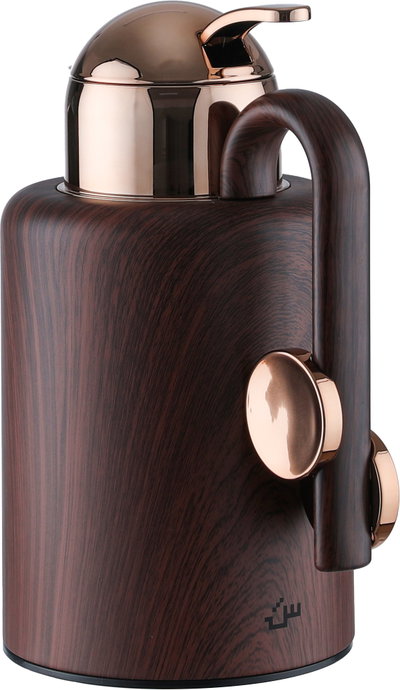 Al Saif Gallery Ikram Thermos Set, 2 Pieces, 1/1.5 Liter, Interior Material: Glass - Dark Wooden product image 4
