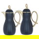 Al Saif Gallery Arwa thermos set, 1/1 liter, thermal glass inner container, plastic outer shell - black product image 1