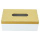 Al Saif Gallery wooden tissue box, with engraved lid - white product image 1