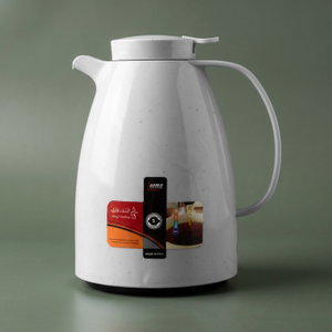 Al Saif Gallery Lima thermos, 1.5 liters, compressor, thermal glass inner container, plastic outer shell - gray product image