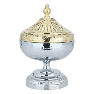 Al Saif Gallery steel plate, 16 cm, base, gold-silver cover product image 1