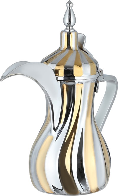 دلة الشمال الرومانسية استيل سيف بلص، 0.9 لتر - فضي ذهبي product image 3