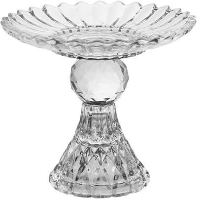 serving stand Glass , 16x16x14 cm - Clear product image 1