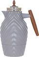 ترمس نورة إفرست، 1 لتر، يد خشبي، حافظة داخلية زجاج حراري، ضغاط - كابتشينو product image 1