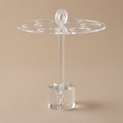 حامل أكواب أكريليك السيف غاليري، 22x22x22 سم، ستة مواضع - شفاف product image 1