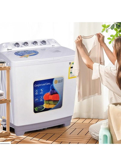 غسالة نصف اوتوماتيك دانسات، 5 كجم، حوضين، تحميل علوي، DW050 - ابيض product image 4