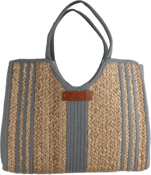 Al Saif Gallery Wicker Thermos Bag, 43x35 cm - Dark Gray Beige product image 2