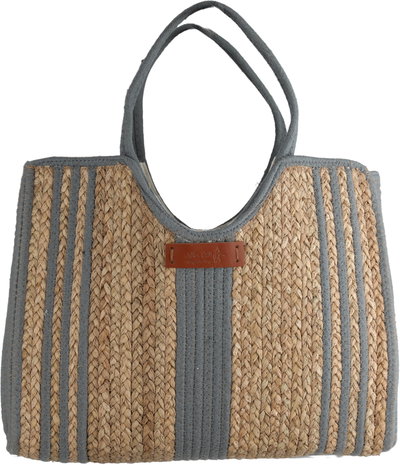 Al Saif Gallery Wicker Thermos Bag, 43x35 cm - Dark Gray Beige product image 2