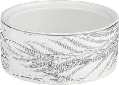 علبة حلا بورسلان السيف غاليري، غطاء اكريلك، مشجر 11.5x11.5x7 سم - ابيض رمادي product image 2