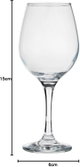 طقم كاسات باشاباتشي، 3 قطع، 365 مل - شفاف product image 3
