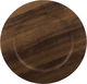 AlSaif Gallery Gozi Plastic Serving Tray, 33x33x1.5 cm, Round - Light Wooden product image 2