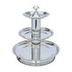Al Saif Gallery steel serving stand, 3 levels - silver product image 1